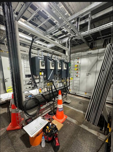 Industrial switchroom electrical works